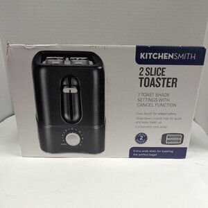KitchenSmith by Bella 2 Slice Toaster - Black